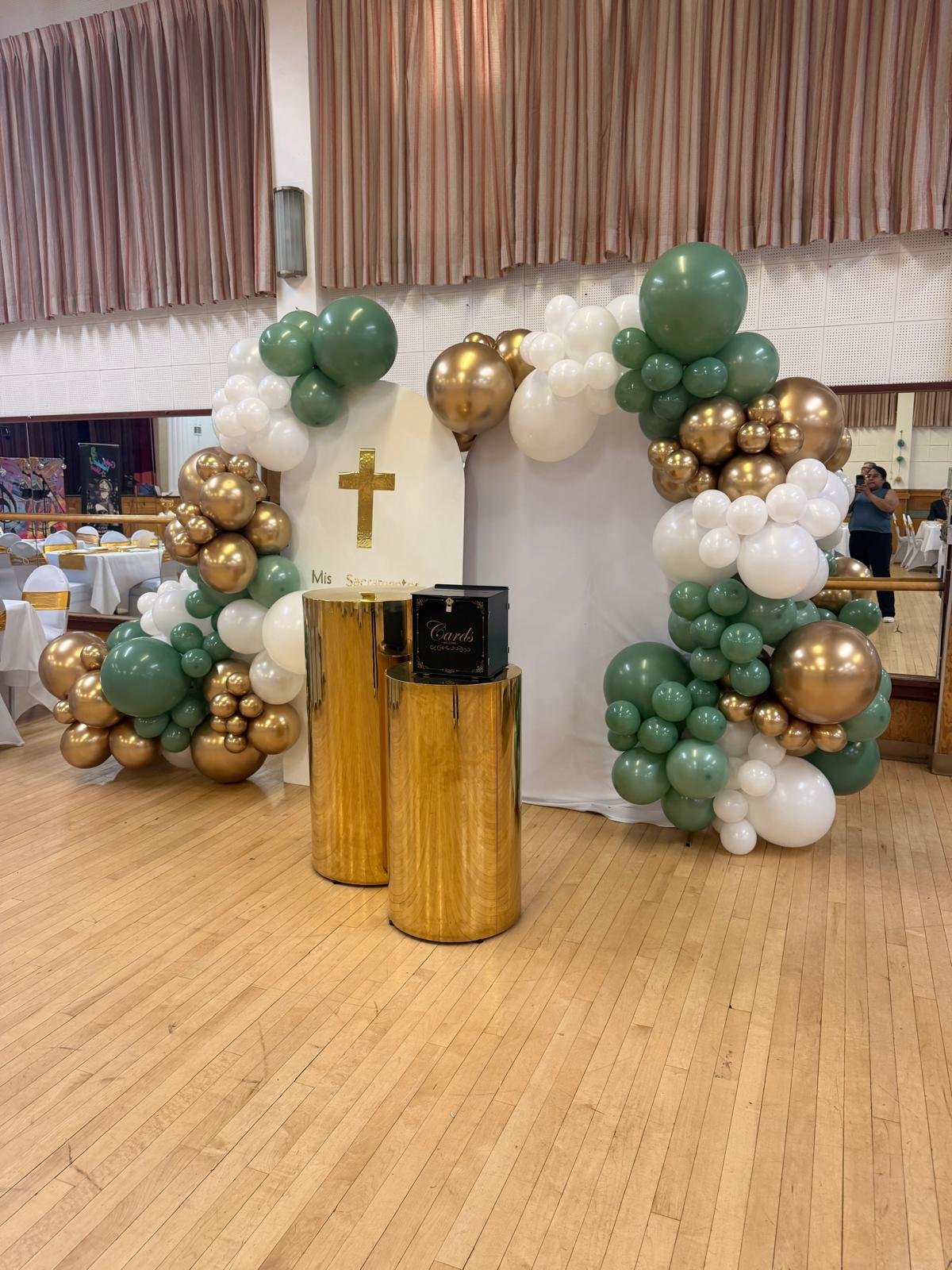 Elegant balloon event decor